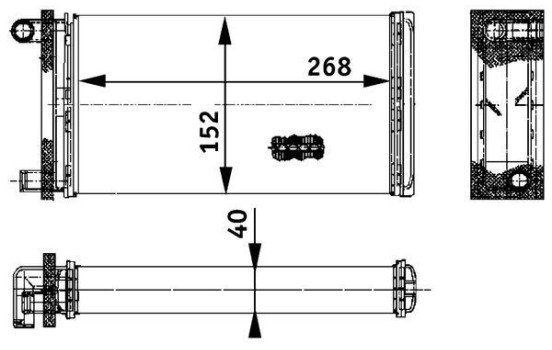 Heat Exchanger, interior heating BEHR *** PREMIUM LINE ***