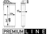 Heat Exchanger, interior heating BEHR *** PREMIUM LINE ***