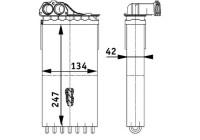 Heat Exchanger, interior heating BEHR *** PREMIUM LINE ***