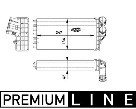 Heat Exchanger, interior heating BEHR *** PREMIUM LINE ***