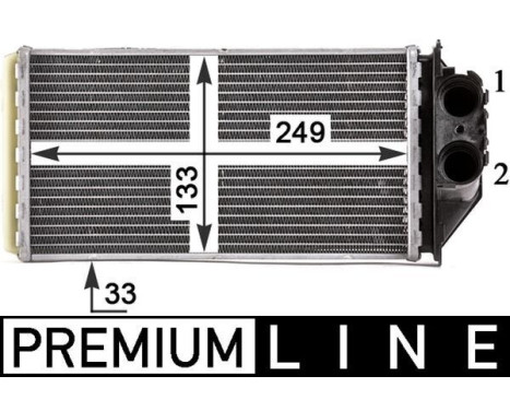 Heat Exchanger, interior heating BEHR *** PREMIUM LINE ***