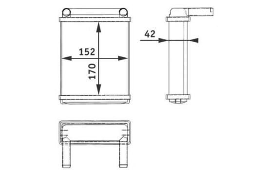 Heat Exchanger, interior heating BEHR *** PREMIUM LINE ***