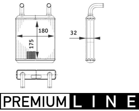 Heat Exchanger, interior heating BEHR *** PREMIUM LINE ***