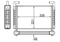 Heat Exchanger, interior heating BEHR