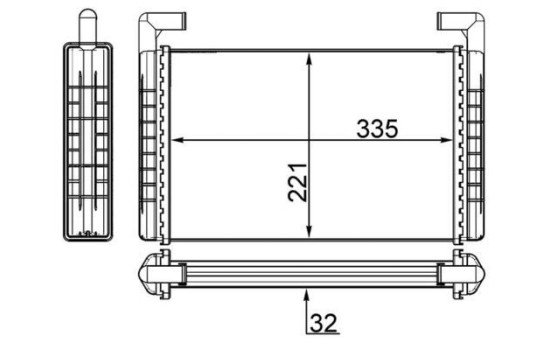 Heat Exchanger, interior heating BEHR