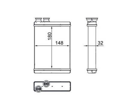 Heat Exchanger, interior heating BEHR