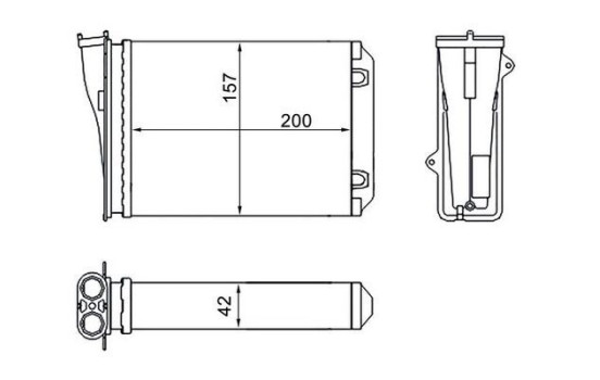 Heat Exchanger, interior heating BEHR