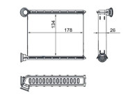 Heat Exchanger, interior heating BEHR