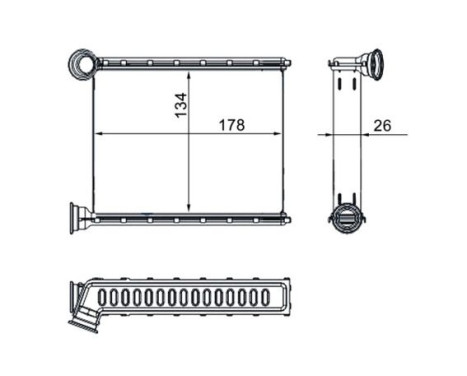 Heat Exchanger, interior heating BEHR