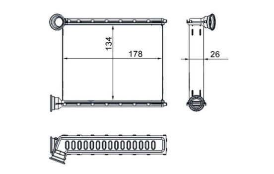 Heat Exchanger, interior heating BEHR