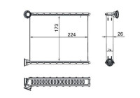 Heat Exchanger, interior heating BEHR