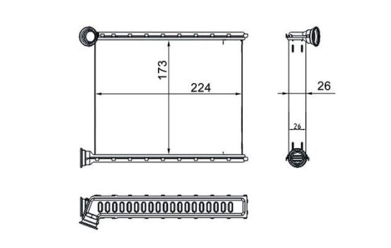 Heat Exchanger, interior heating BEHR