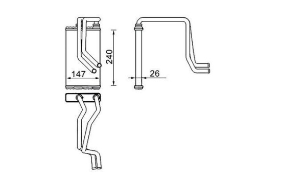 Heat Exchanger, interior heating BEHR