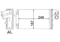 Heat Exchanger, interior heating BEHR