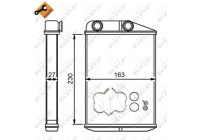 Heat Exchanger, interior heating EASY FIT
