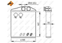 Heat Exchanger, interior heating EASY FIT