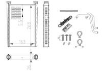 Heat Exchanger, interior heating EASY FIT