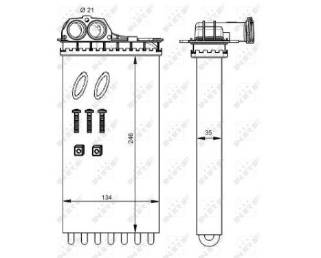 Heat Exchanger, interior heating EASY FIT, Image 4