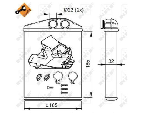 Heat Exchanger, interior heating EASY FIT, Image 5