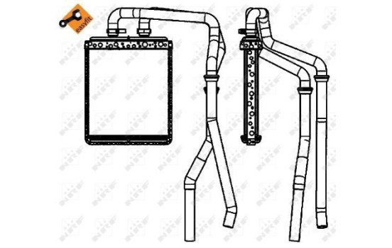 Heat Exchanger, interior heating EASY FIT