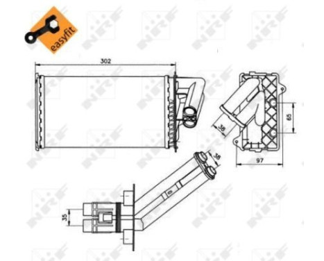 Heat Exchanger, interior heating EASY FIT, Image 5