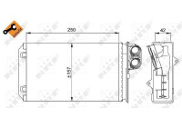 Heat Exchanger, interior heating EASY FIT