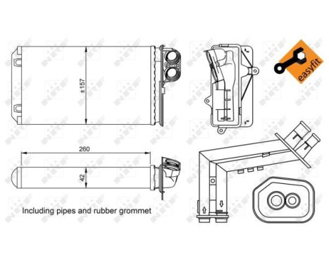 Heat Exchanger, interior heating EASY FIT, Image 5