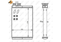 Heat Exchanger, interior heating EASY FIT