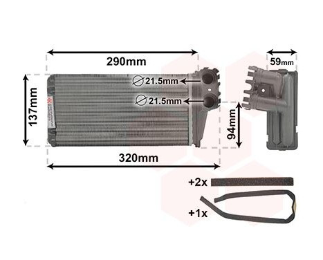 Heat Exchanger, interior heating *** IR PLUS ***, Image 2