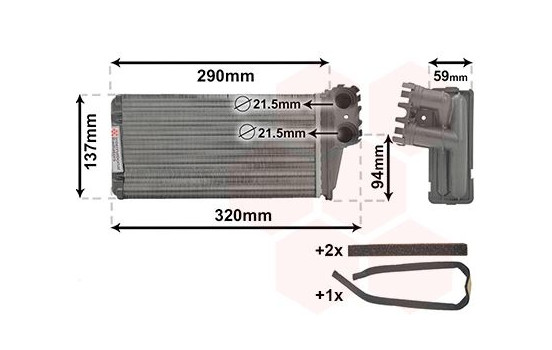 Heat Exchanger, interior heating *** IR PLUS ***, Image 2