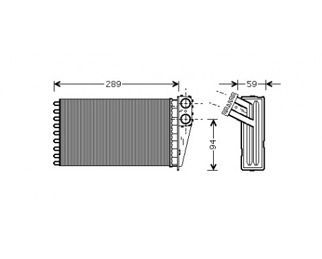 Heat Exchanger, interior heating *** IR PLUS ***