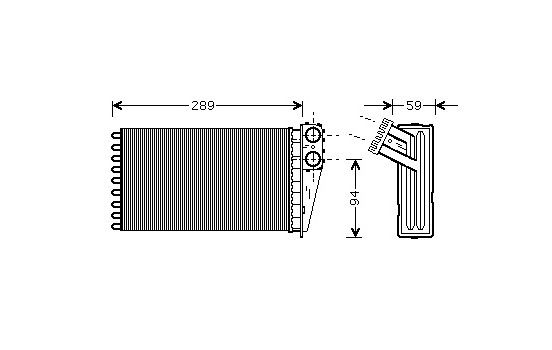 Heat Exchanger, interior heating *** IR PLUS ***
