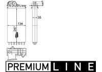 Heat Exchanger, interior heating PREMIUM LINE