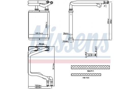 Heater radiator, interior heating