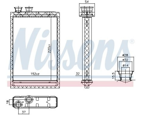 Heater radiator, interior heating