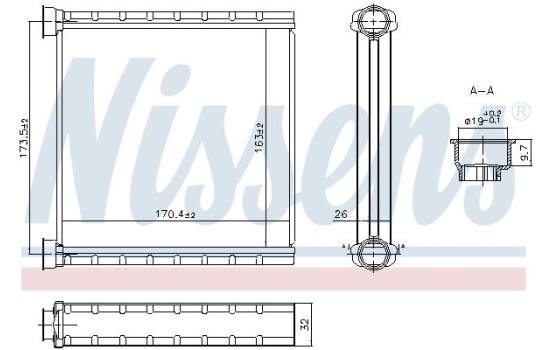 Heater radiator, interior heating