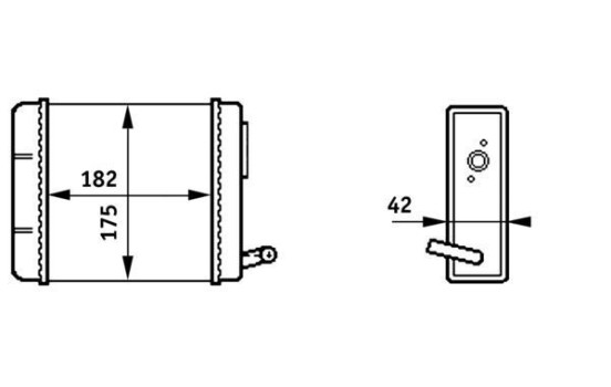 Heater radiator, interior heating