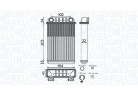 Heater radiator, interior heating