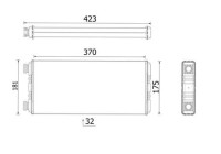 Heater radiator, interior heating