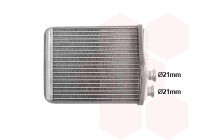 Heater radiator, interior heating