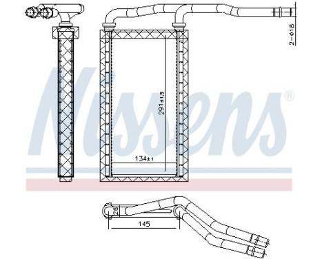 Heater radiator, interior heating