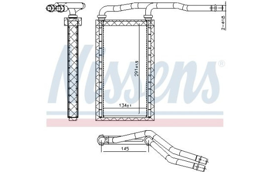 Heater radiator, interior heating