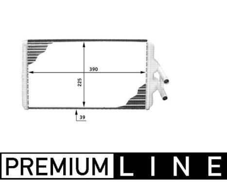 Heater radiator, interior heating