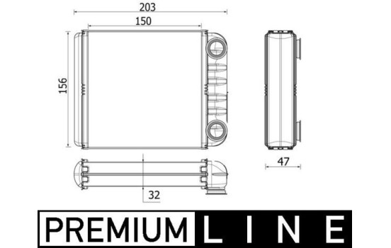 Heater radiator, interior heating