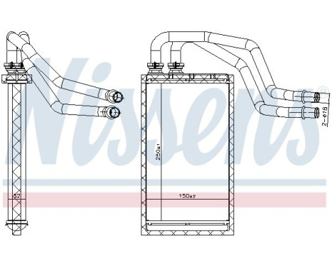 Heater radiator, interior heating
