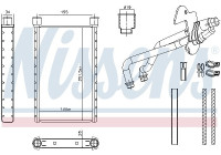 Heater radiator, interior heating