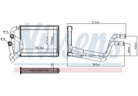 Heater radiator, interior heating