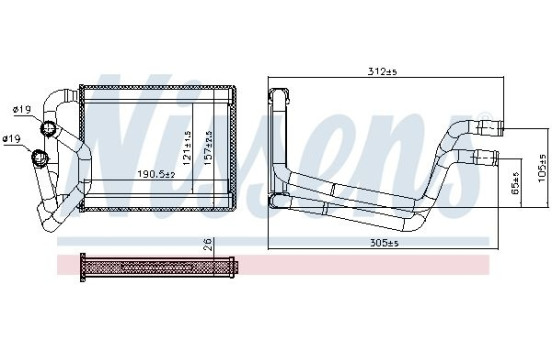 Heater radiator, interior heating