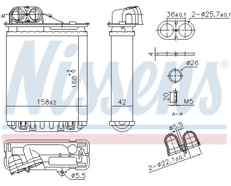 Heater radiator, interior heating