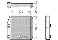 Heater radiator, interior heating